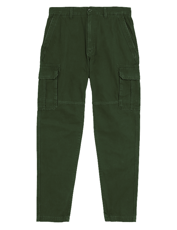 Pure Cotton Utility Cargo Trousers