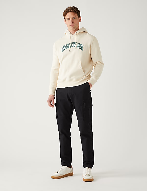 Pure Cotton Utility Cargo Trousers