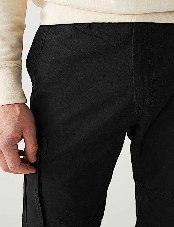 Pure Cotton Utility Cargo Trousers