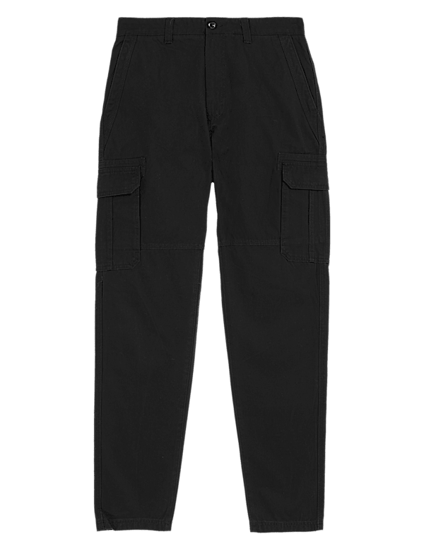 Pure Cotton Utility Cargo Trousers