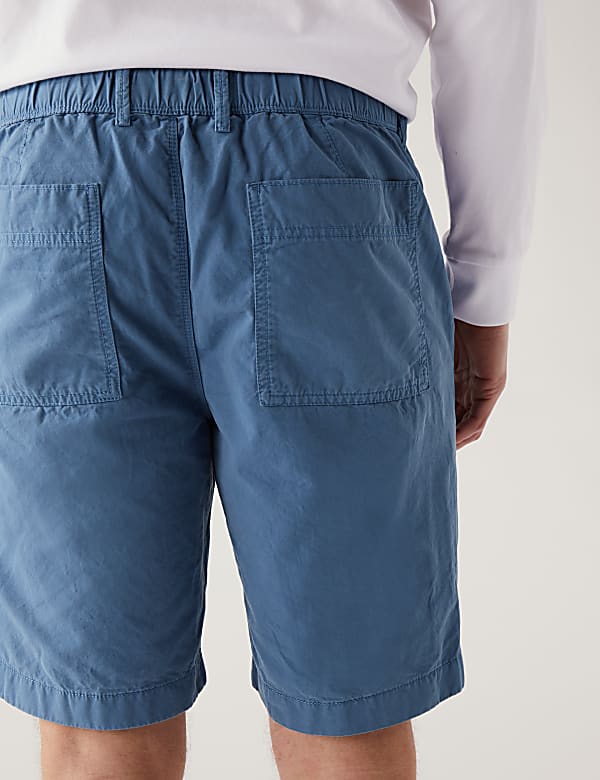 Pure Cotton Half Elasticated Waist Shorts