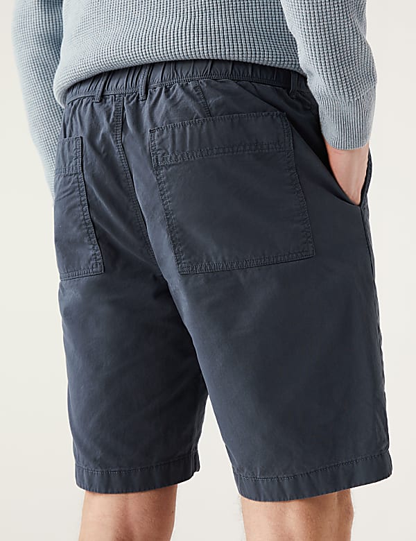 Pure Cotton Half Elasticated Waist Shorts
