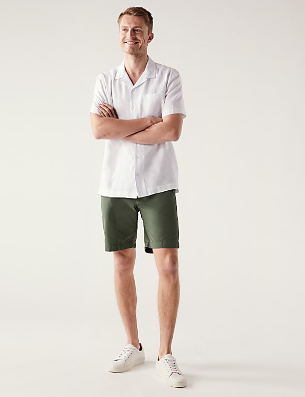 Pure Cotton Half Elasticated Waist Shorts