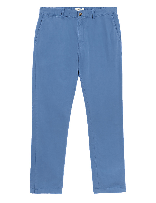 Slim Fit Half Elasticated Waist Trousers