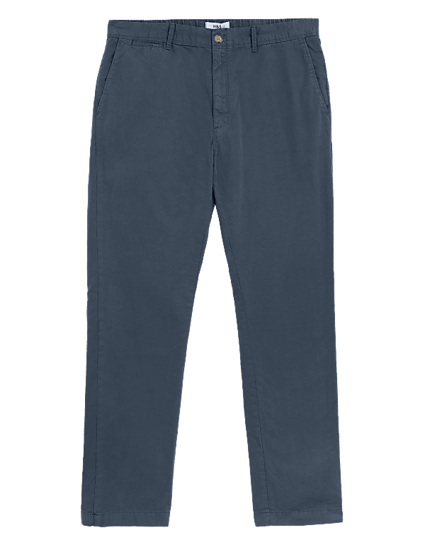 Slim Fit Half Elasticated Waist Trousers