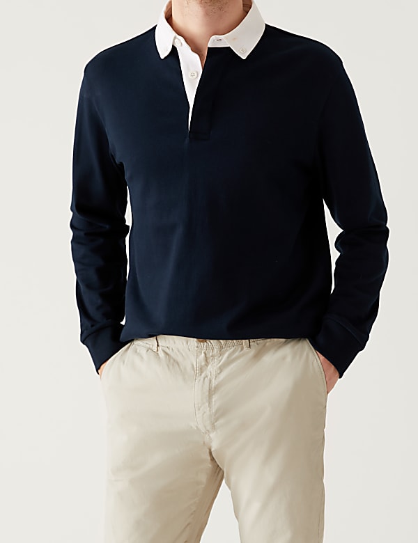 Slim Fit Half Elasticated Waist Trousers