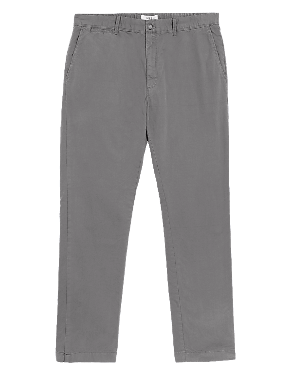 Slim Fit Half Elasticated Waist Trousers