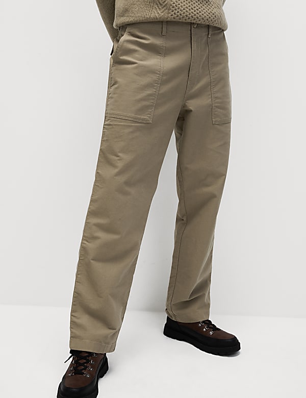 Loose Fit Utility Trousers