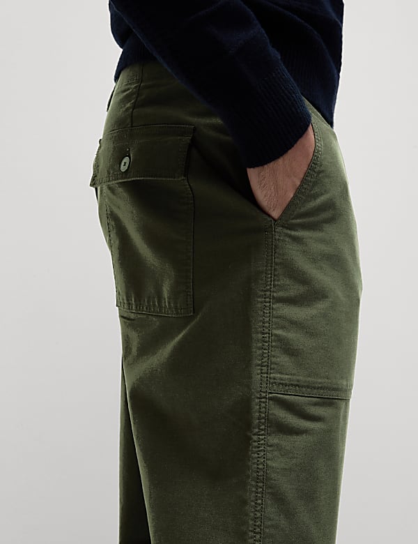 Loose Fit Utility Trousers
