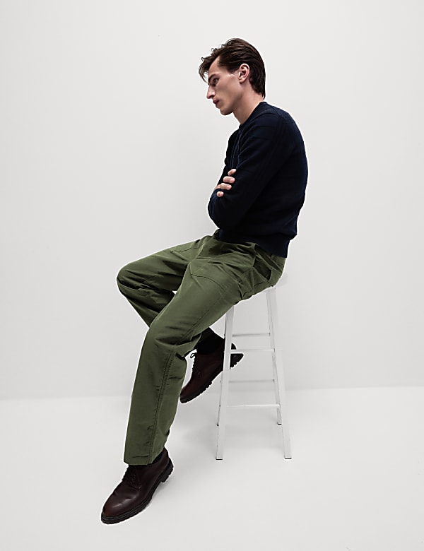 Loose Fit Utility Trousers