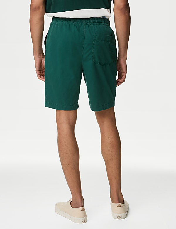 Short 100&nbsp;% coton &agrave; taille &eacute;lastique - LU