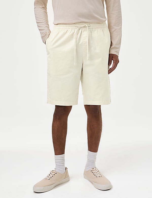 Pure Cotton Elasticated Waist Shorts