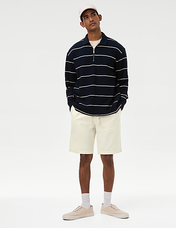 Pure Cotton Elasticated Waist Shorts