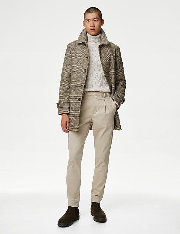 Tapered Fit Half-Elasticated Waist Chinos - ES