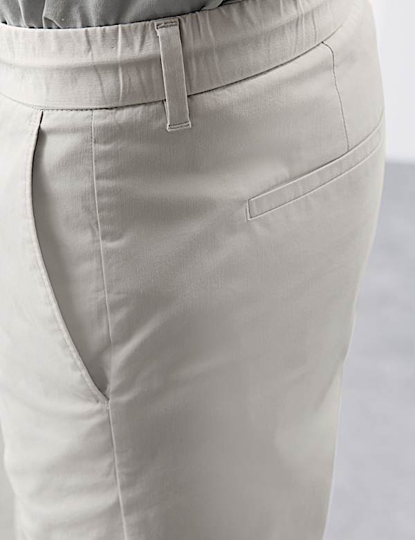 Pantalon coupe fusel&eacute;e tr&egrave;s l&eacute;ger &agrave; taille &eacute;lastique - FR