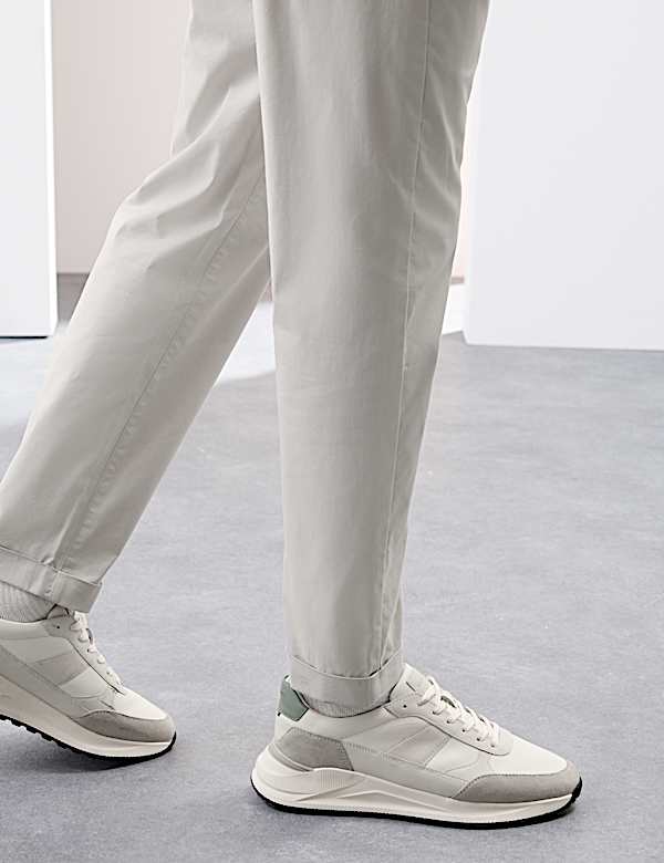 Pantalon coupe fusel&eacute;e tr&egrave;s l&eacute;ger &agrave; taille &eacute;lastique - FR