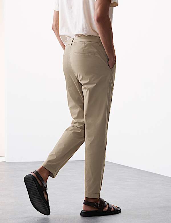 Super Lightweight Tapered Fit Elasticated Waist Trousers
