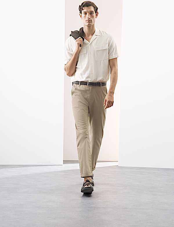 Super Lightweight Tapered Fit Elasticated Waist Trousers