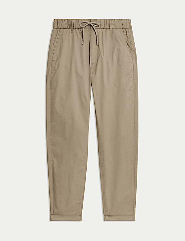 Super lehk&eacute; kalhoty z&uacute;žen&eacute;ho střihu s elastick&yacute;m pasem - CZ