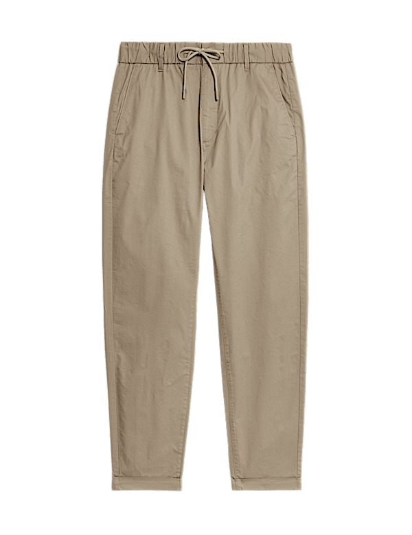 Super Lightweight Tapered Fit Elasticated Waist Trousers