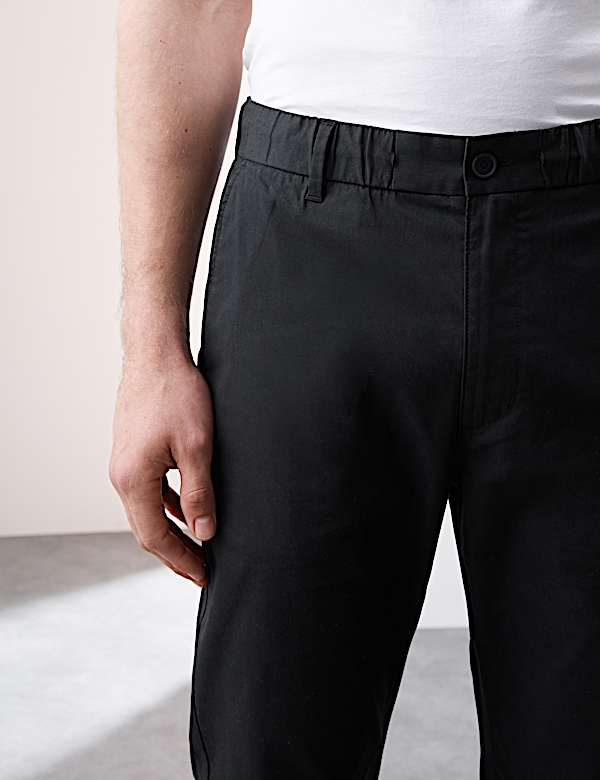 Super Lightweight Tapered Fit Elasticated Waist Trousers