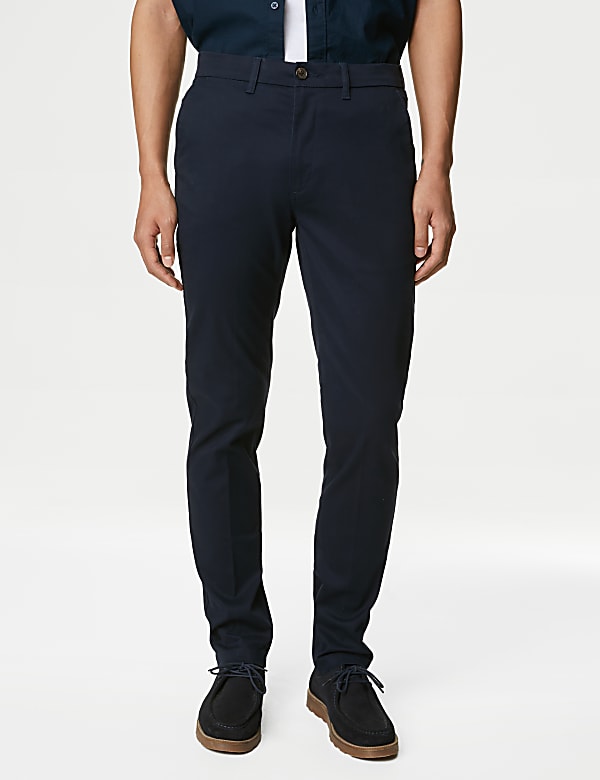 Big Tall Regular Fit Heritage Chinos BLACK Trousers M S DK