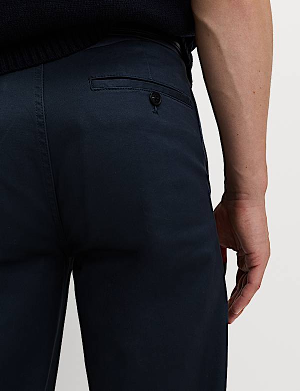Regular Fit Twill Chinos - NZ