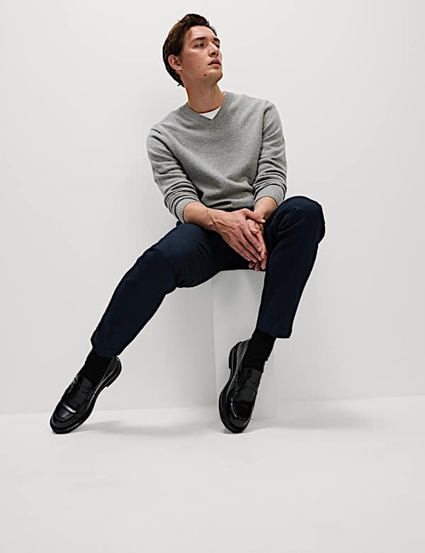 Regular Fit Twill Chinos - NZ