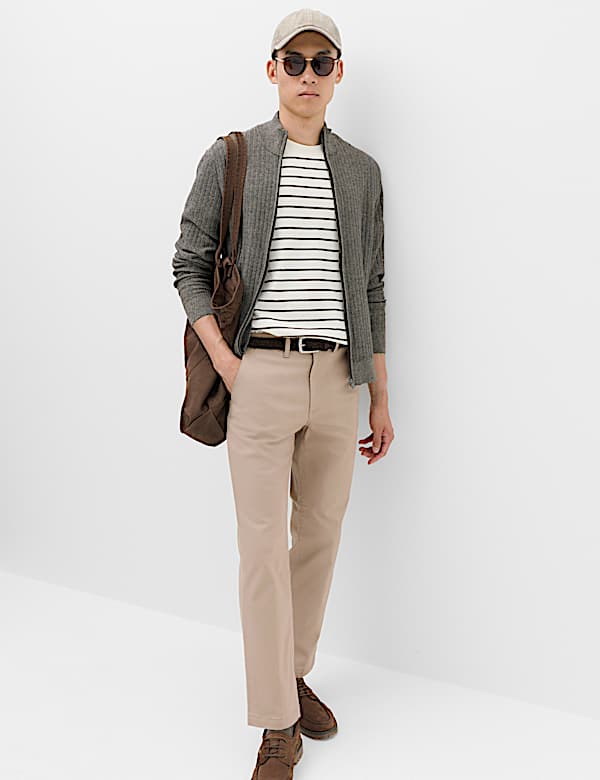 Regular Fit Twill Chinos - CZ
