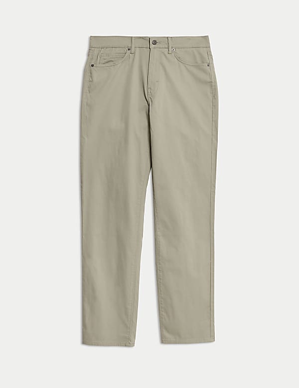 Straight fit Textured 5 Pocket Trousers - AU