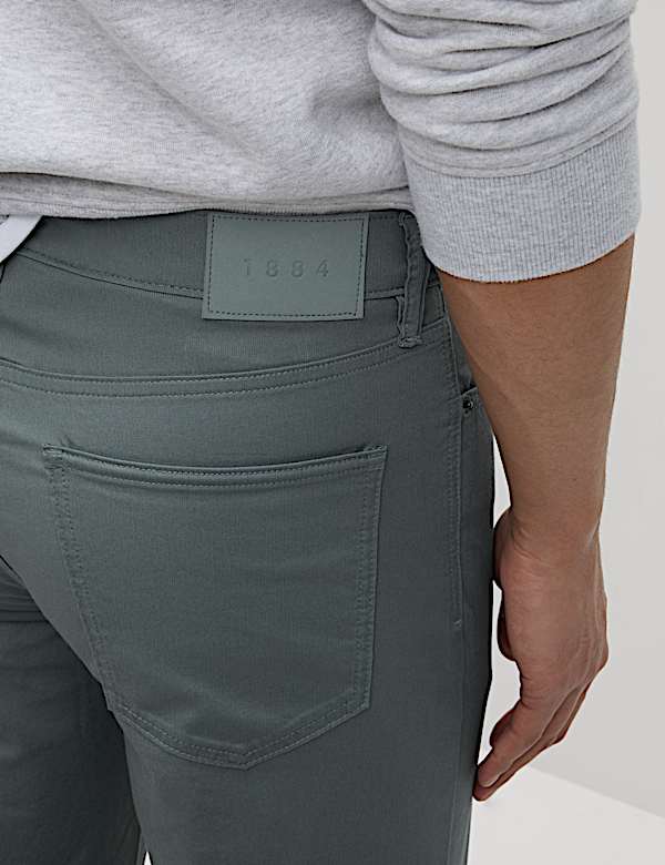 Straight fit Textured 5 Pocket Trousers - JO