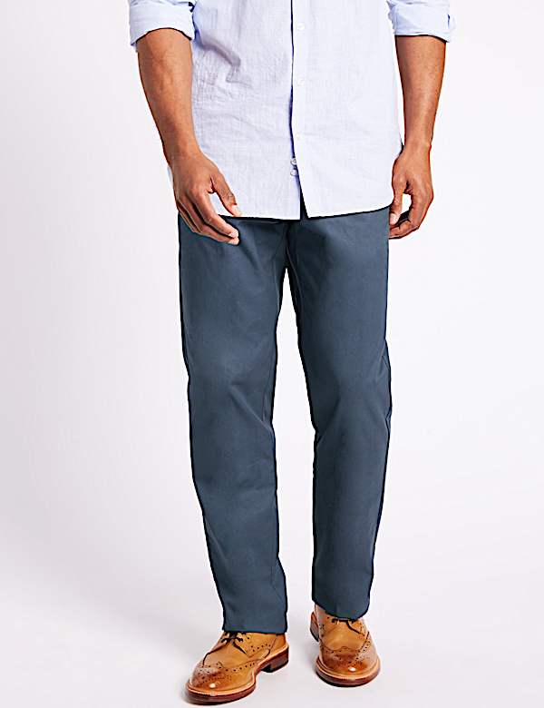 Regular Fit Pure Cotton Chinos with Stormwear&trade;