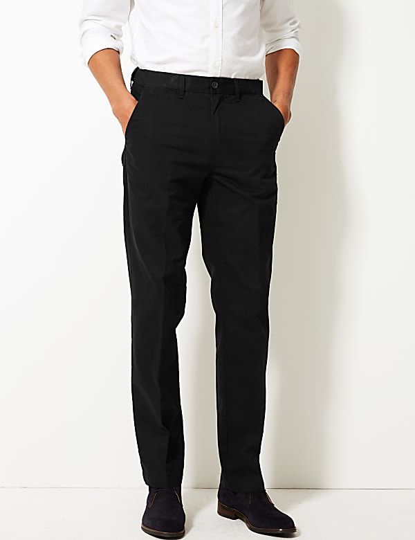 Regular Fit Pure Cotton Chinos with Stormwear&trade;
