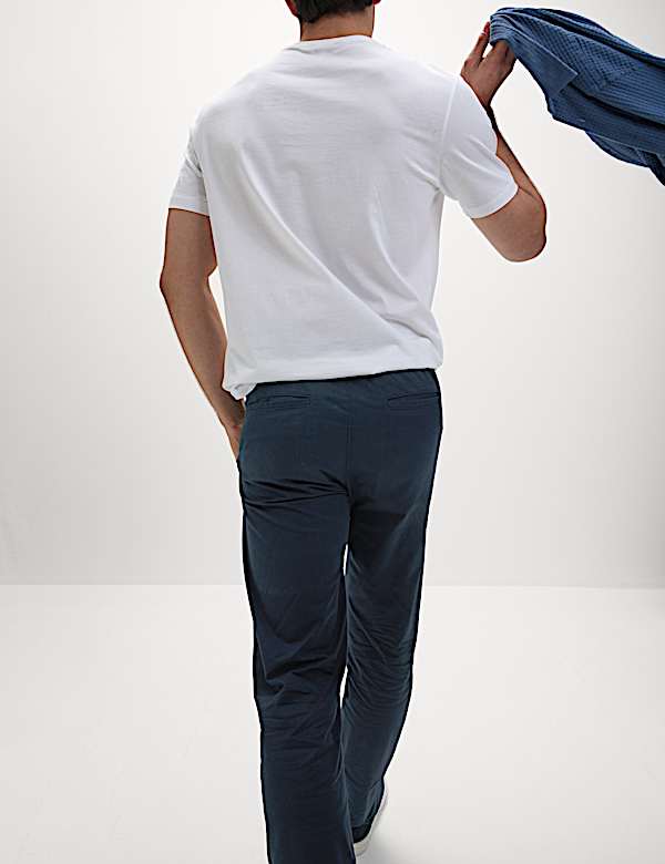 Tapered Fit Lightweight Trousers - US