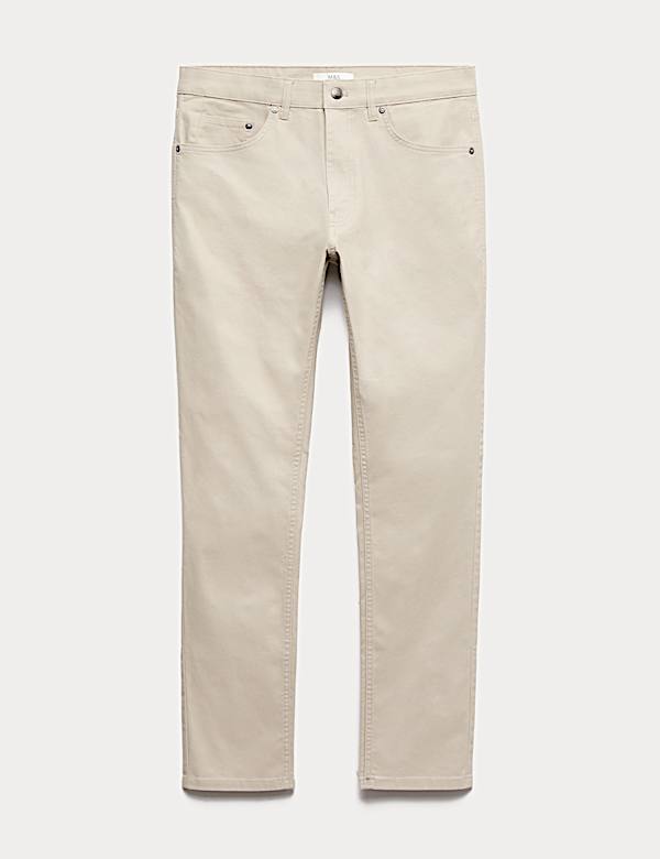 Slim Fit 5 Pocket Stretch Trousers - PT
