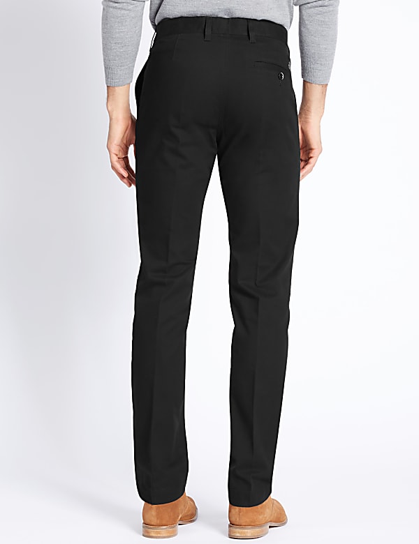 Straight Fit Pure Cotton Chinos