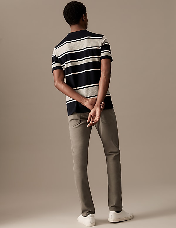 Slim Fit Italian 5 Pocket Trousers