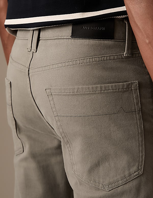 Slim Fit Italian 5 Pocket Trousers