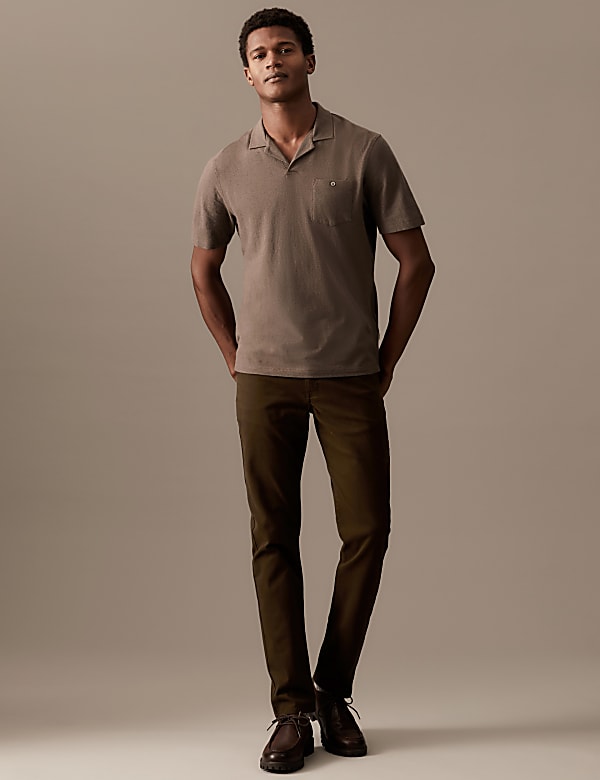Slim Fit Italian 5 Pocket Trousers