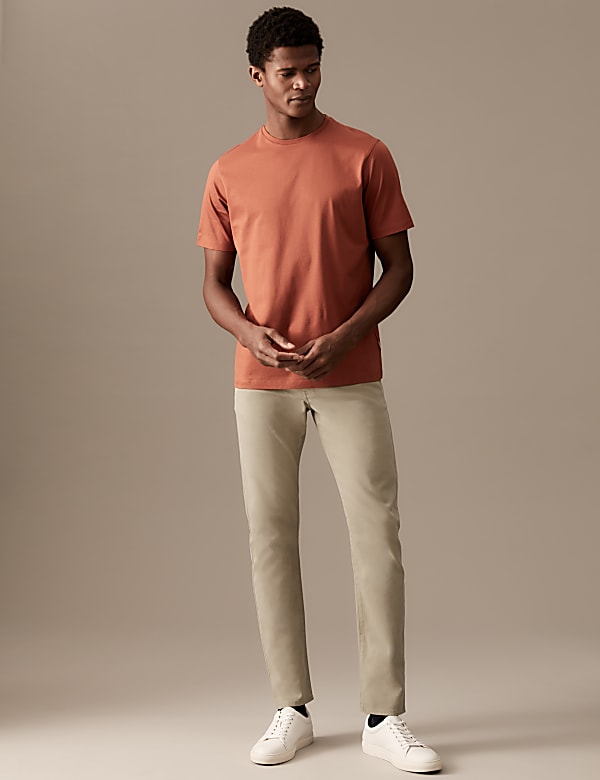 Slim Fit Italian 5 Pocket Trousers