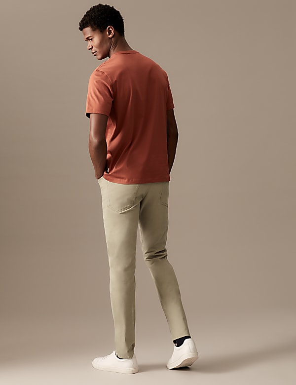 Slim Fit Italian 5 Pocket Trousers