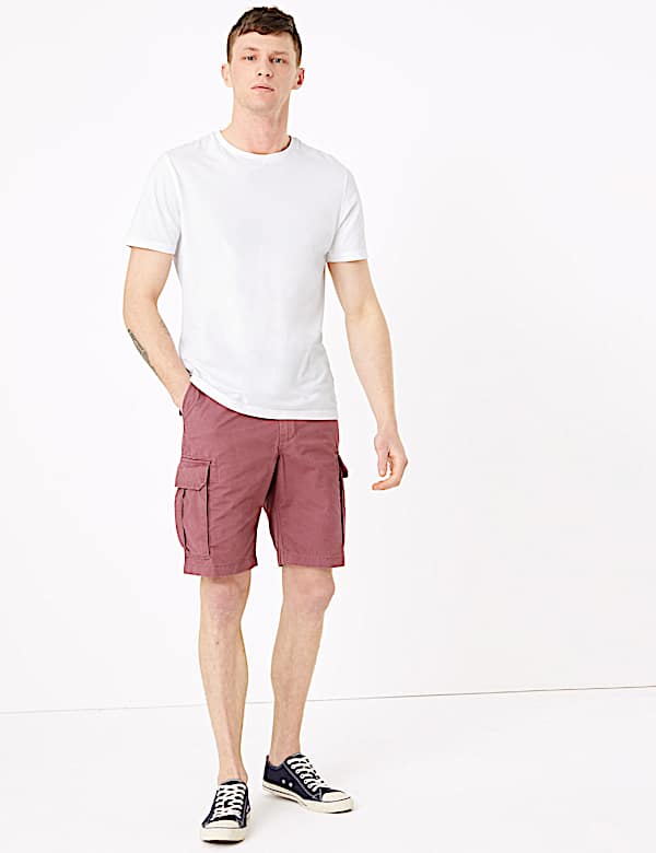 Pure Cotton Cargo Shorts
