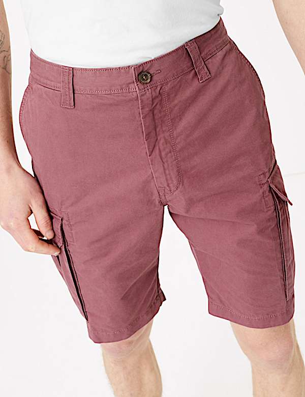 Pure Cotton Cargo Shorts