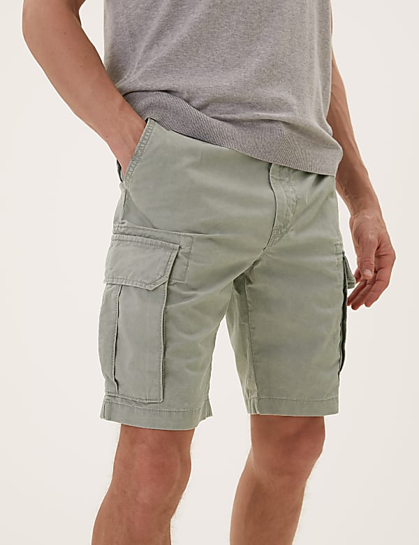 Pure Cotton Cargo Shorts