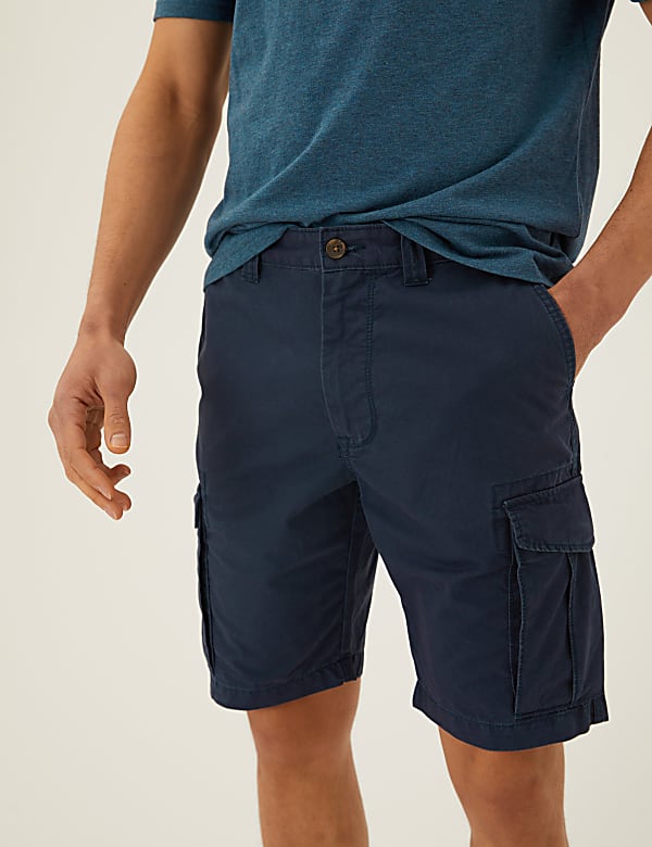 Pure Cotton Cargo Shorts