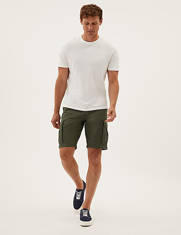 Pure Cotton Cargo Shorts