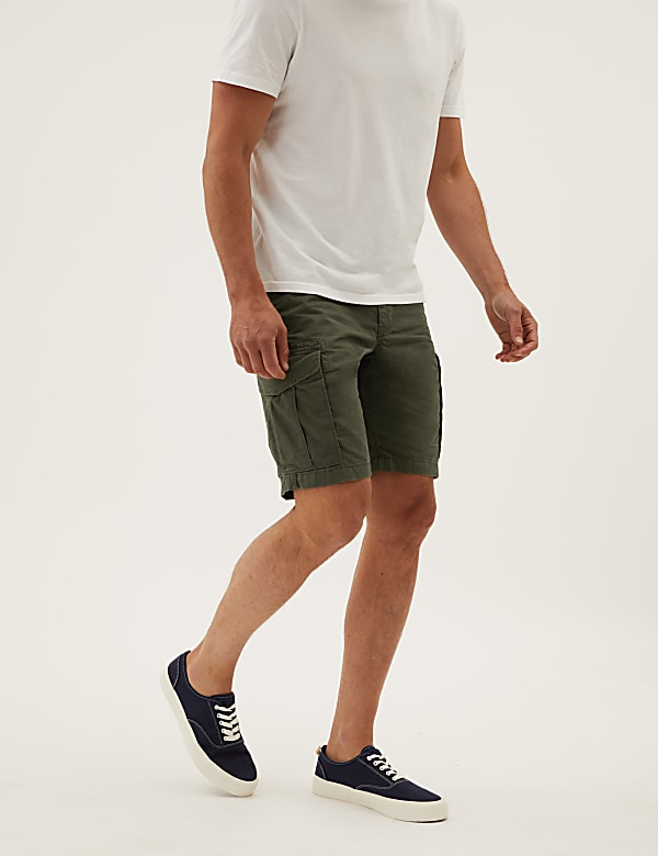 Pure Cotton Cargo Shorts