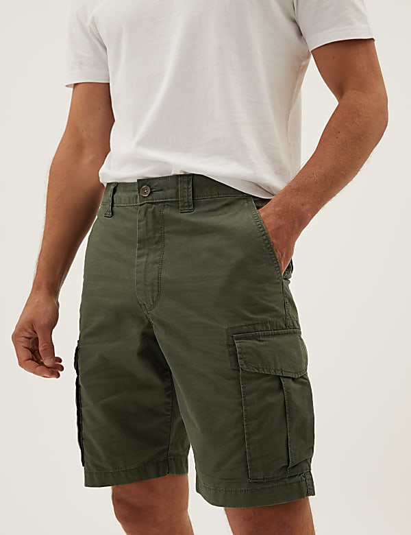 Pure Cotton Cargo Shorts