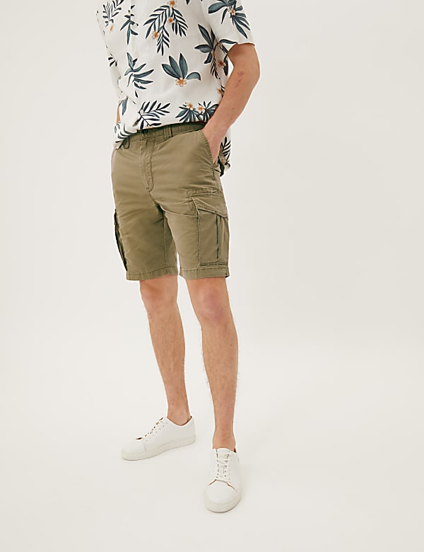 Pure Cotton Cargo Shorts