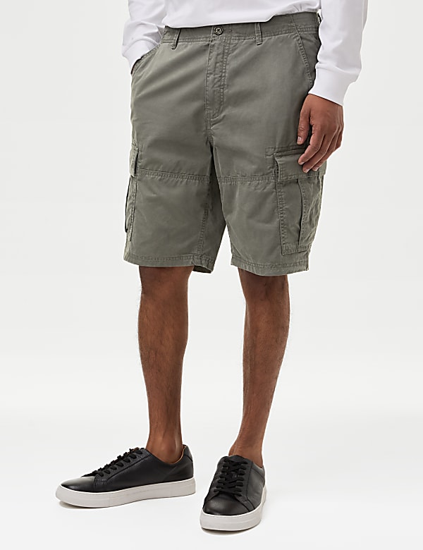 Pure Cotton Lightweight Cargo Shorts - SK